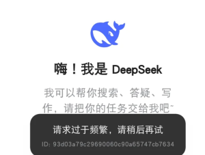 deepseek消息发送过于频繁怎么解除 deepseek消息发送过于频繁解决方法【攻略】
