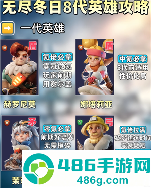 无尽冬日8代英雄哪个值得培养 无尽冬日8代英雄详情图鉴 无尽冬日8代英雄哪个值得培养 无尽冬日8代英雄详情图鉴