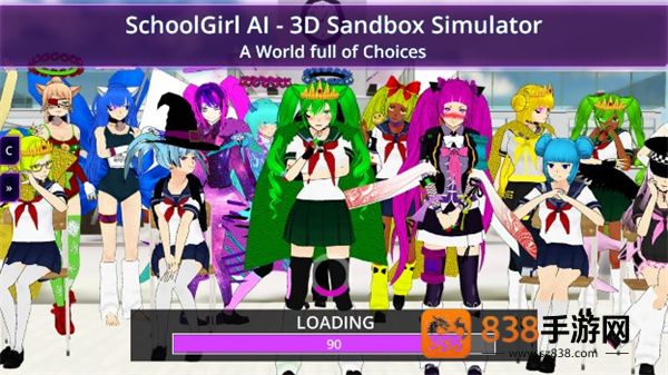 少女学园ai模拟器联机手机版(SchoolGirl AI - 3D Multiplayer Sandbox Simulator)
