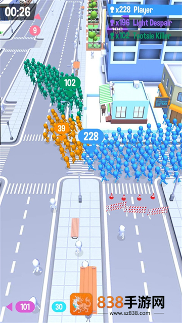 拥挤城市小游戏(Crowd City)