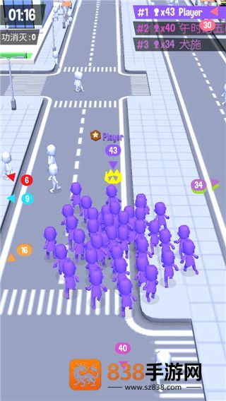 拥挤城市小游戏(Crowd City)