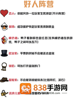 鹅鸭杀规则和角色介绍 鹅鸭杀规则玩法 鹅鸭杀规则和角色介绍 鹅鸭杀规则玩法