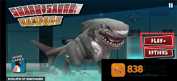 食人鲨横冲直撞游戏(Sharkosaurus Rampage)