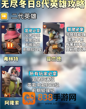 无尽冬日8代英雄哪个值得培养 无尽冬日8代英雄详情图鉴 无尽冬日8代英雄哪个值得培养 无尽冬日8代英雄详情图鉴