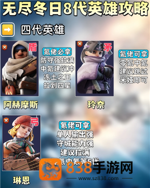 无尽冬日8代英雄哪个值得培养 无尽冬日8代英雄详情图鉴 无尽冬日8代英雄哪个值得培养 无尽冬日8代英雄详情图鉴