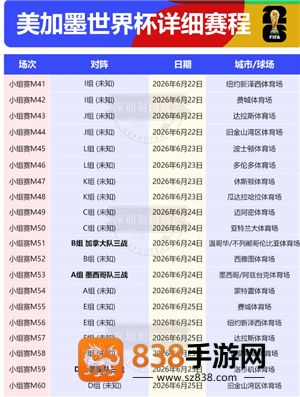 2026年世界杯举办的时间和地点 2026年世界杯赛程 2026年世界杯举办的时间和地点 2026年世界杯赛程