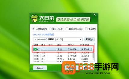 大白菜PE安装WIM系统保姆级教程