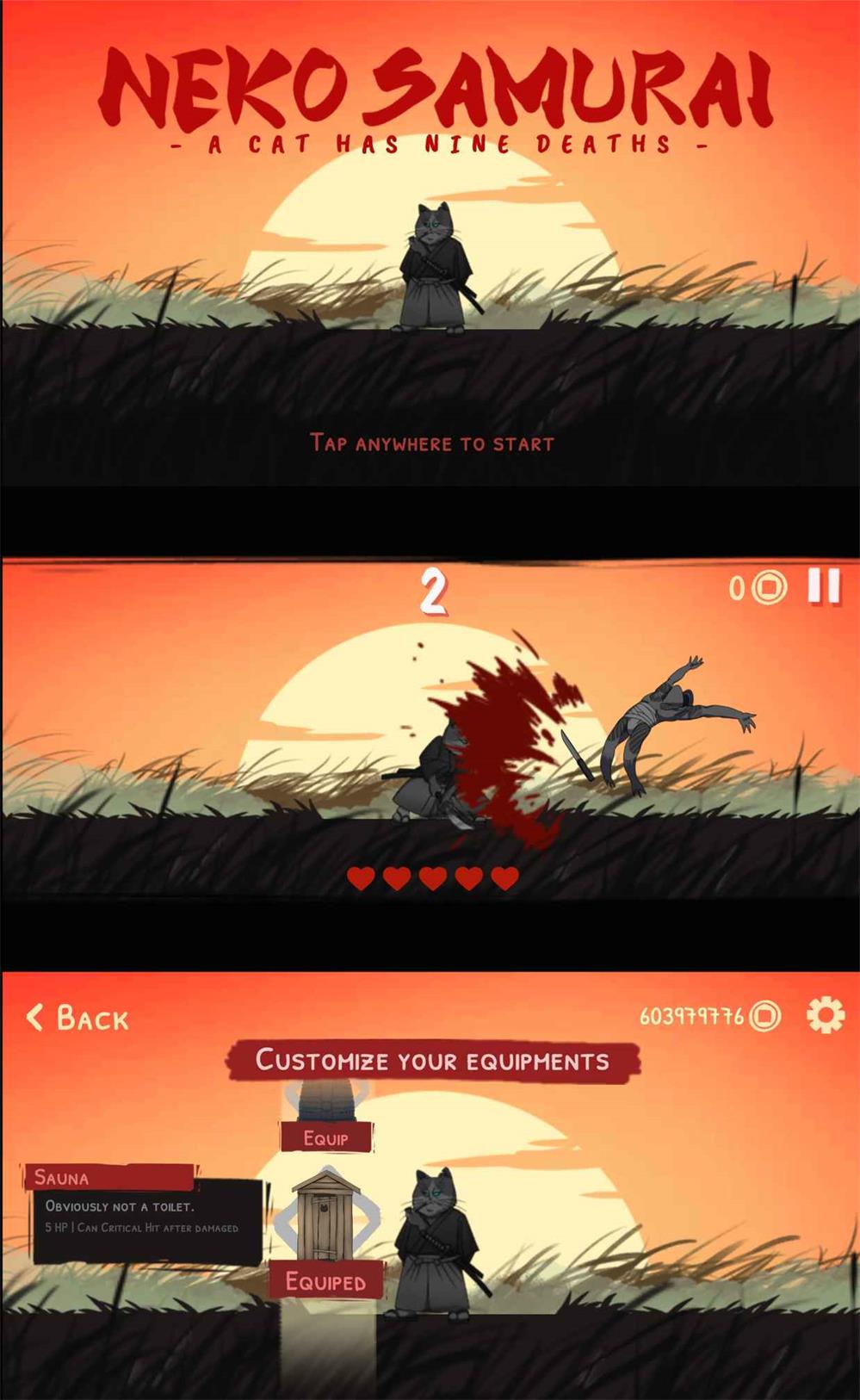 节奏超快的街机游戏 猫侍 节奏超快的街机游戏 猫侍