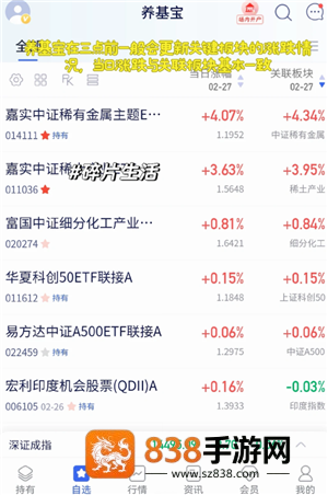 养基宝怎么看当日涨跌 养基宝看当日涨跌方法