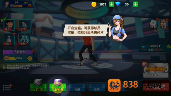 激情羽毛球游戏