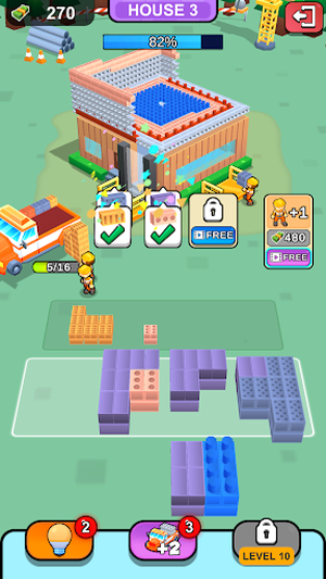 彩色积木建造者