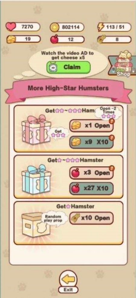 Anya raises hamsters