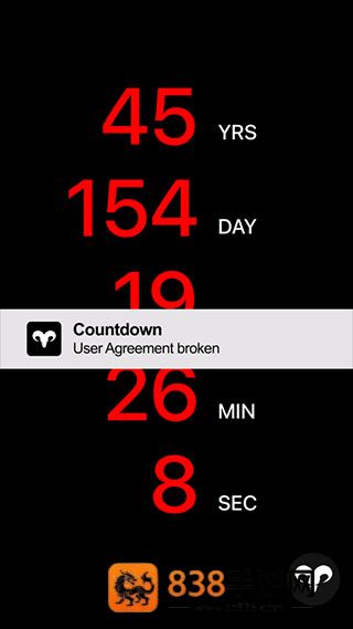 Countdown App死亡倒计时