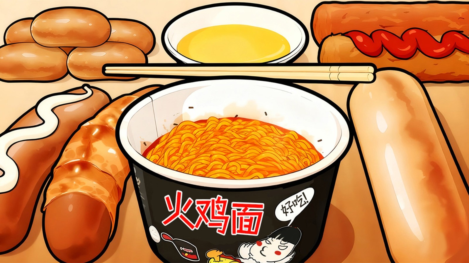老爱火鸡面