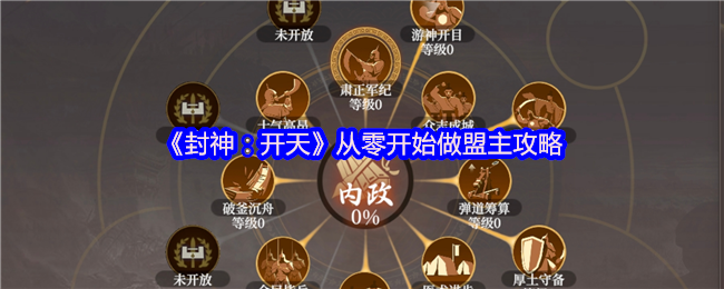 封神开天新手盟主必看攻略-从零打造顶级联盟第一天行动指南【相关介绍】