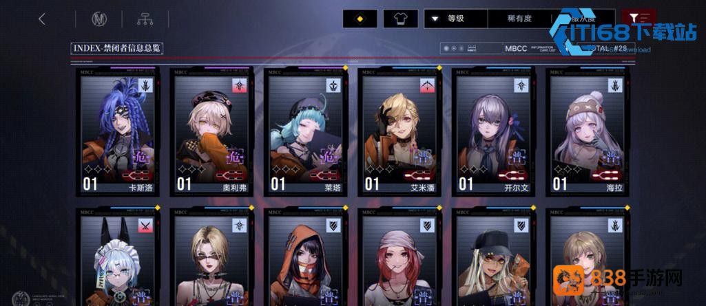 无期迷途危级角色全攻略