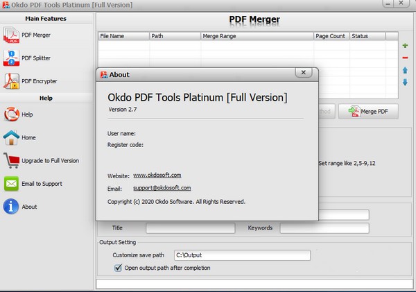Okdo  PDF  Tools  Platinum(PDF辅助工具)