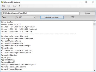 Alternate  DLL  Analyzer(DLL分析器)