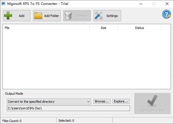 Mgosoft  XPS  To  PS  Converter(XPS转PS工具)