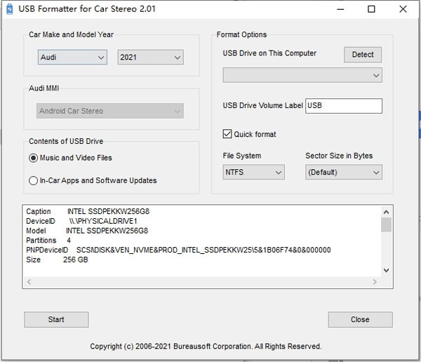 USB  Formatter  for  Car  Stereo(车载usb格式化工具)