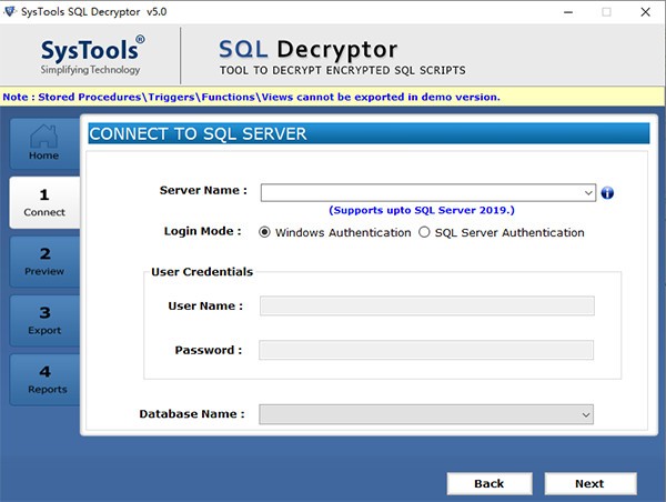 SysTools  SQL  Decryptor(SQL数据库解密工具)