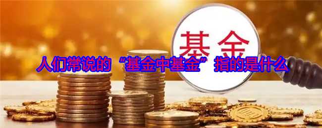  人们常说的“基金中基金”指的是什么