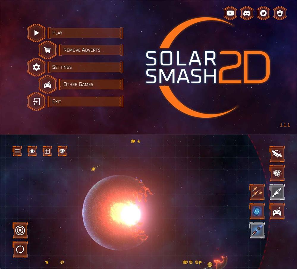 破坏模拟游戏 星球爆炸模拟器2D