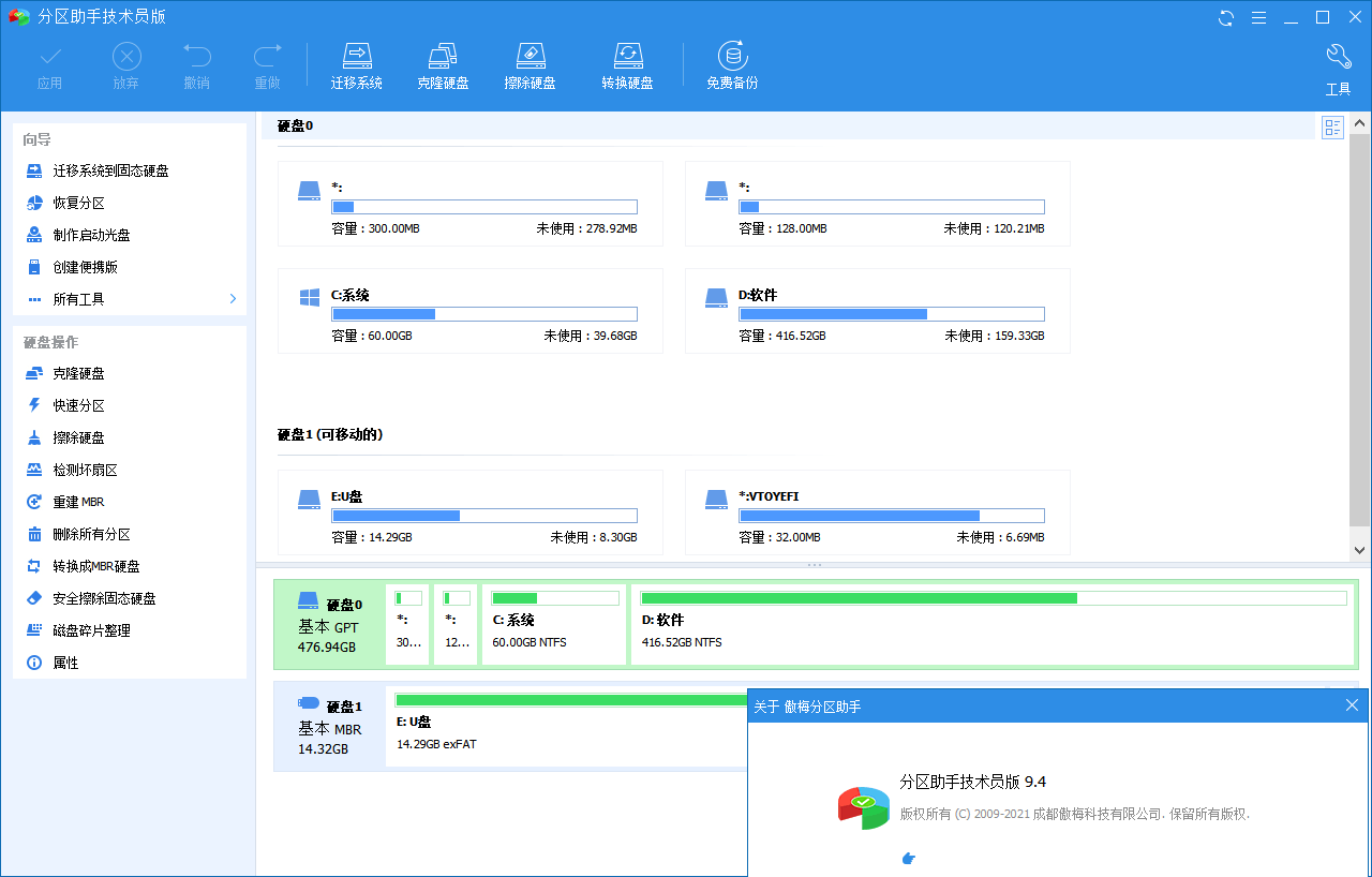 分区助手技术员v10.8.0特别版