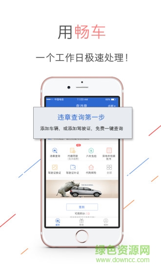 畅车网查违章