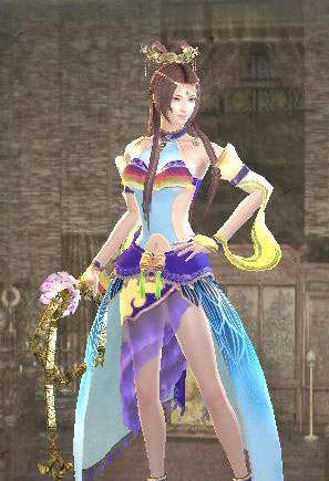 真三国无双6猛将传蓝貂蝉服装MOD