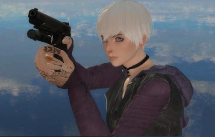 求生之路2银发蓝眼中性少女MOD