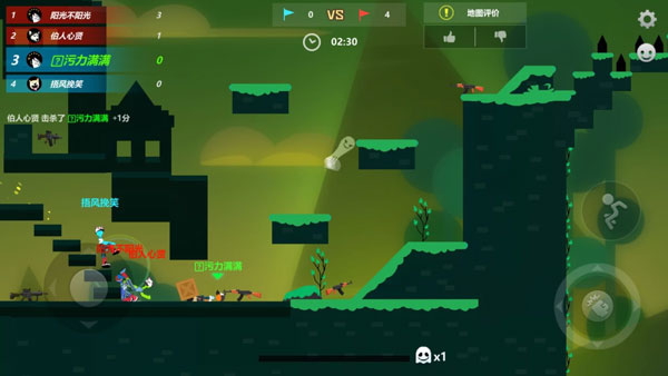 激斗火柴人自定义地图怎么玩2